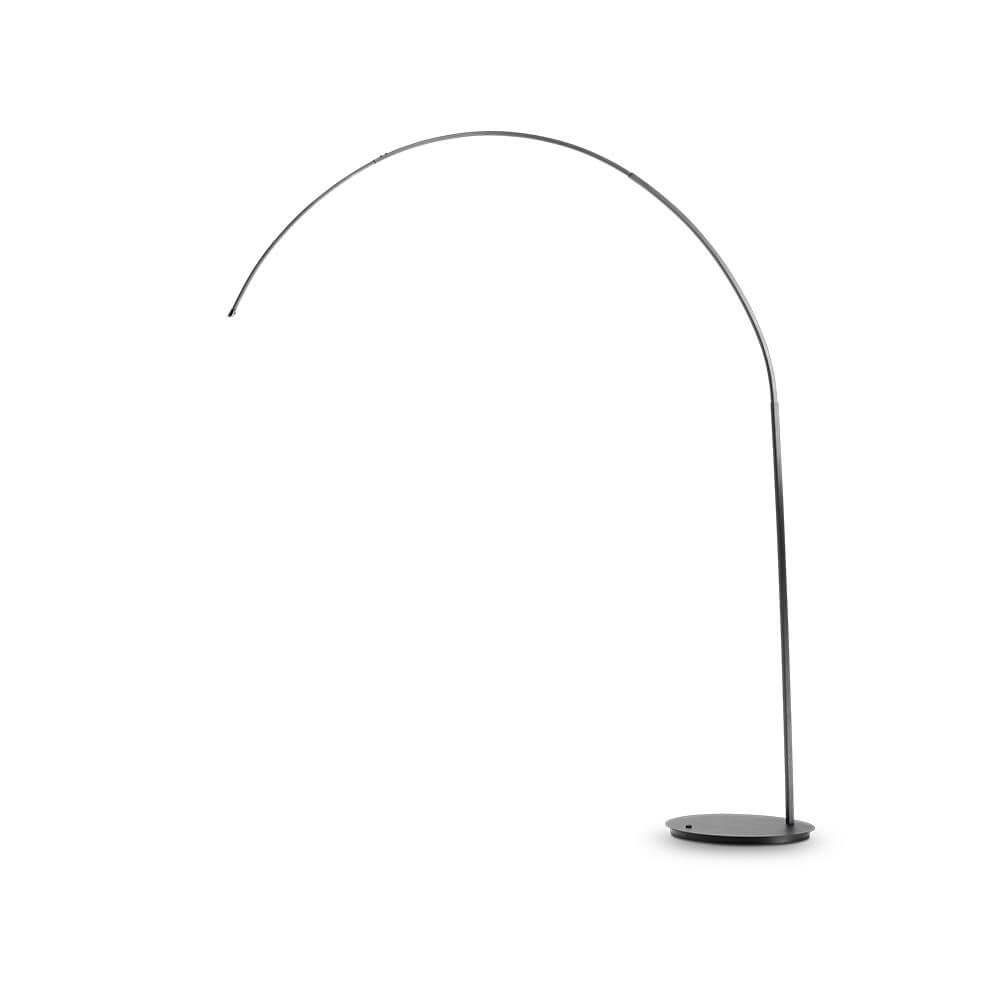 Dorsale Bogen Stehleuchte ohne Schirm 230cm, elegante Metalleuchte in modernem Design