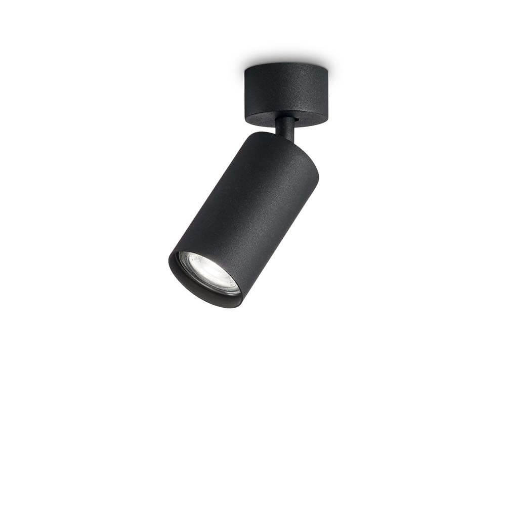 Dynamite Deckenspot in Schwarz, hochwertiger Deckenstrahler für modernes Lichtdesign.