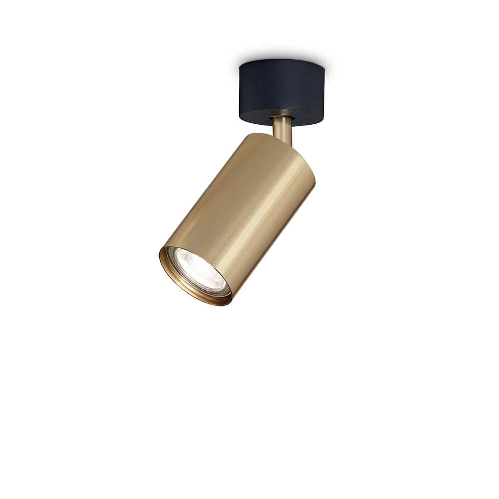 Dynamite Deckenspot in elegantem goldfarbenem Design für stilvolle Innenbeleuchtung.