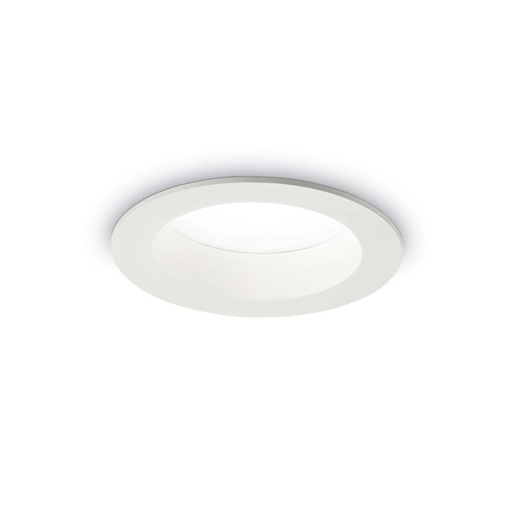 Einbaustrahler Basic Wide 9W 3000K in modernem Design mit weißem Gehäuse für angenehmes Licht.