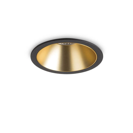Einbaustrahler Game Round Schwarz Gold LED-Einbaustrahler mit schwarzem Ring und gold matt RAL 6464