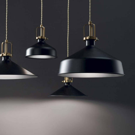 Eris Pendelleuchte Metall in verschiedenen Designs und Schwarz - elegante Hängeleuchten für modernes Interieur.