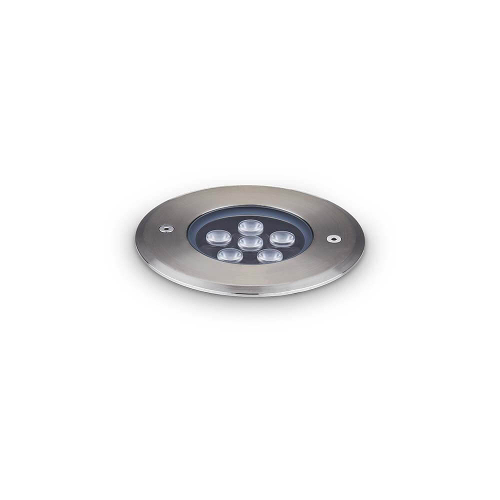 Floor LED Boden-Einbaustrahler IP67 mit Edelstahl-Rahmen für langlebige Beleuchtung im Außenbereich.