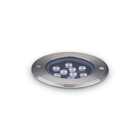 Floor LED Boden-Einbaustrahler IP67 mit Edelstahl-Rand und LED-Lichtern für optimale Beleuchtung.