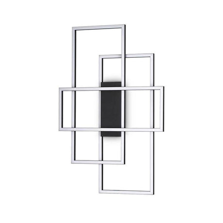 Stylische Frame LED Deckenlampe mit modernem Design und geometrischen Formen.
