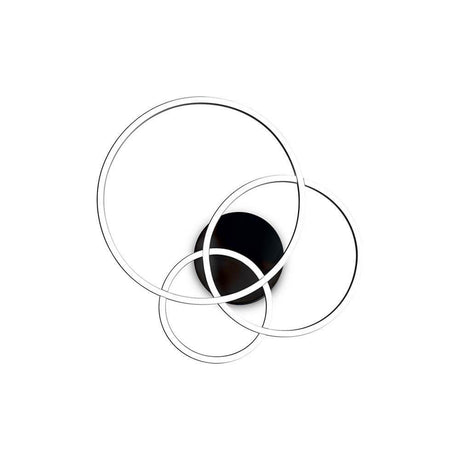 Modern Frame LED ceiling light with three circular rings for stylish room lighting.