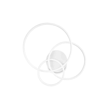 Frame LED ceiling light with several transparent rings in a modern design.