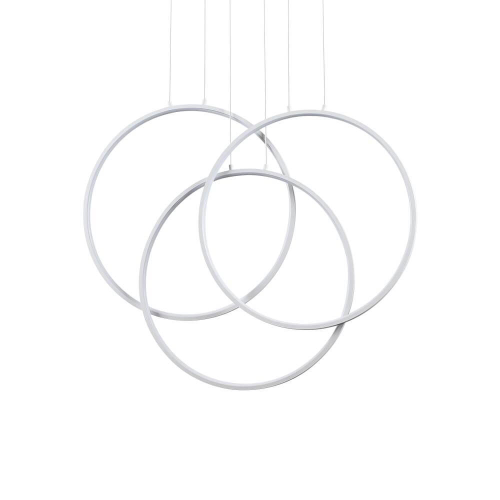 Frame LED Pendelleuchte Ringe mit drei stilvollen, kreisförmigen LED-Ringen in modernem Design.