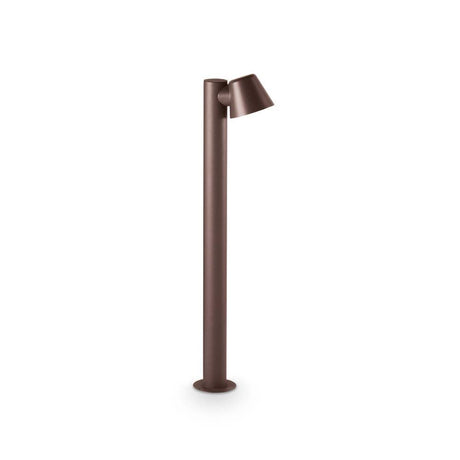Gas Außen Stehleuchte Kaffee-Braun, moderne braune Outdoor-Stehlampe für Garten und Terrasse