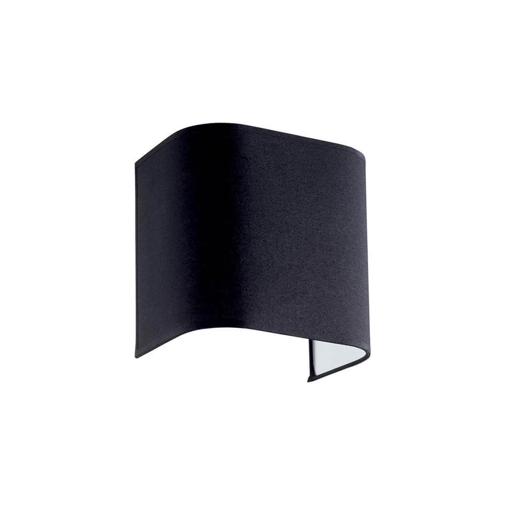 Gea Schirm für die Map Wandlampe in elegantem Schwarz für stilvolle Innenbeleuchtung.