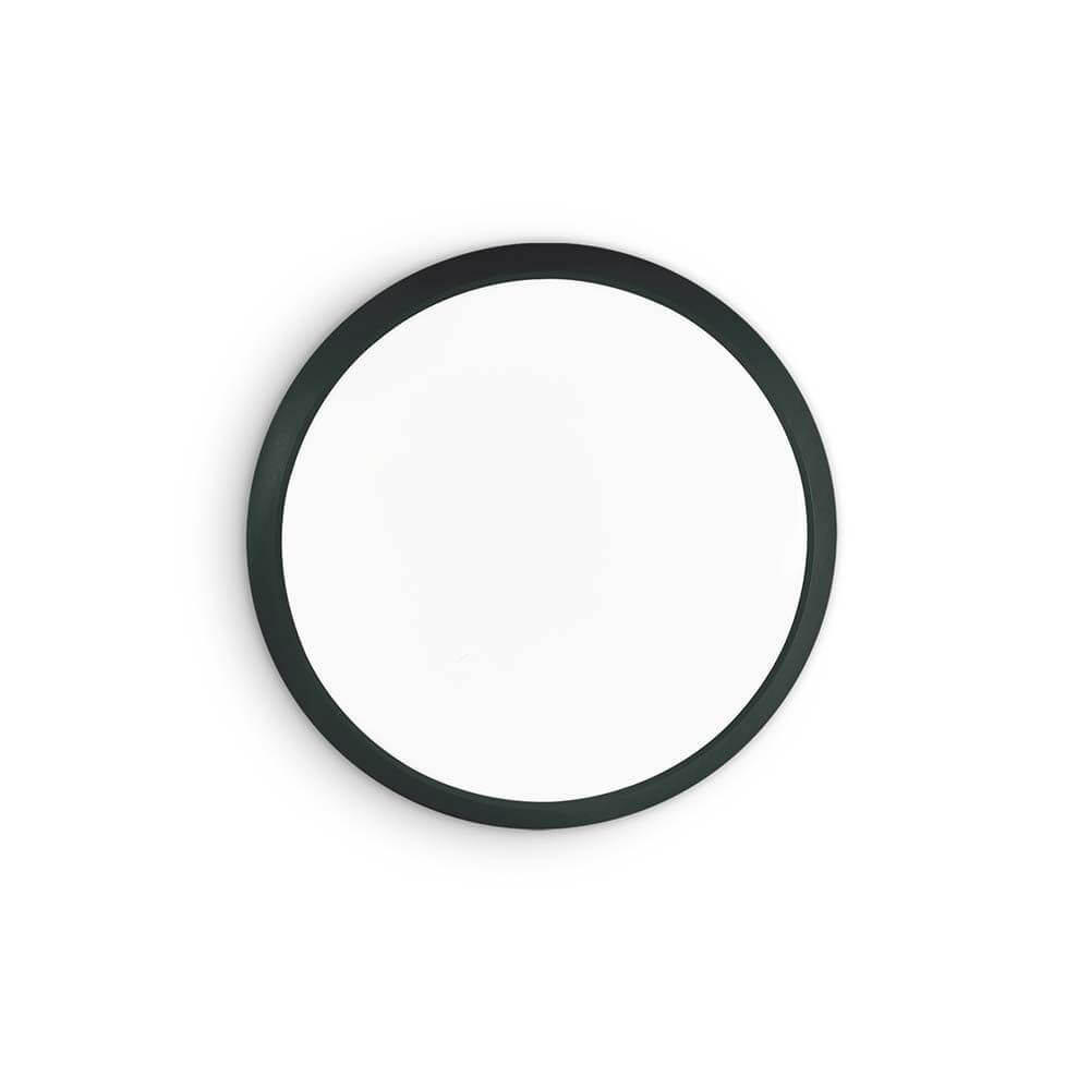 Gemma LED Decken- & Wandleuchte in runder Form mit schwarzem Rahmen, ideal für moderne Räume.