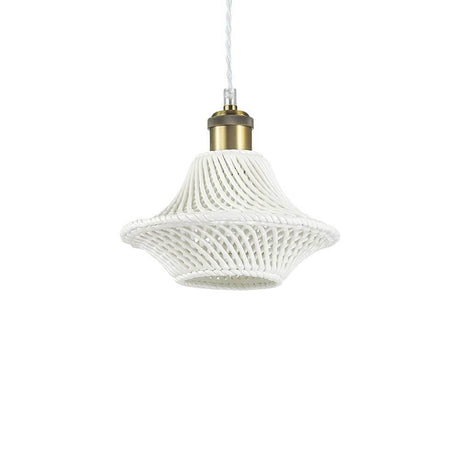 Luga hængelampe Ø 23cm hvid – elegant hvid pendel med et delikat design.
