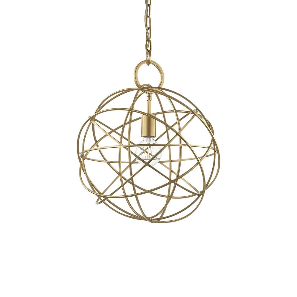 Hängeleuchte Konse Sp1 in goldener Metalloptik mit einem eleganten Design.