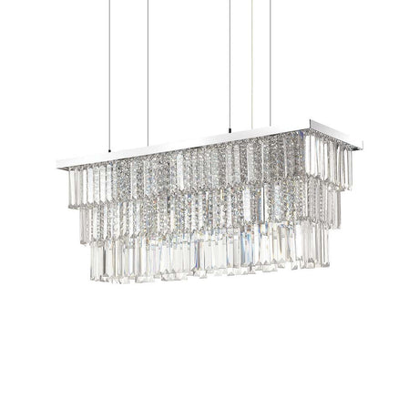Hängeleuchte Martinez Sp6 in modernem Design mit Kristallen für elegantes Ambiente.