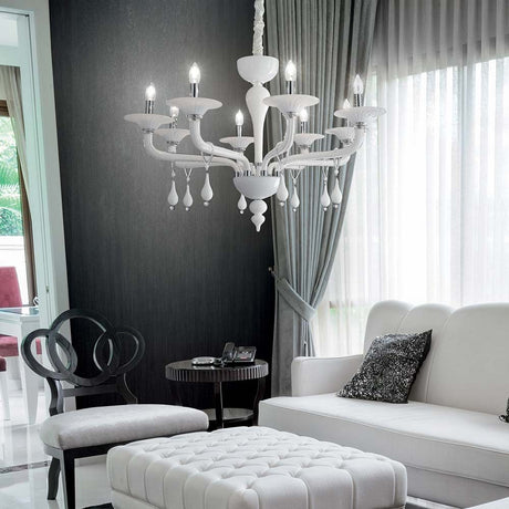 Hängeleuchte Miramare Sp8 in modernem Wohnambiente mit elegantem Design und stilvoller Beleuchtung.