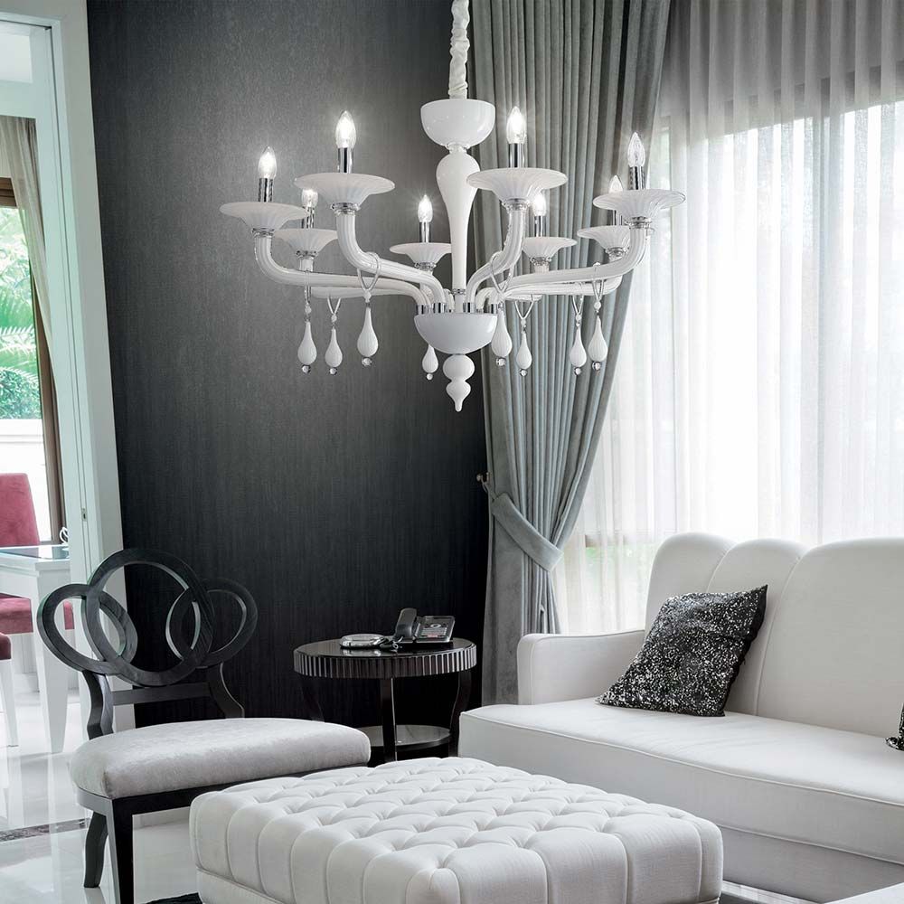 Hängeleuchte Miramare Sp8 in modernem Wohnambiente mit elegantem Design und stilvoller Beleuchtung.