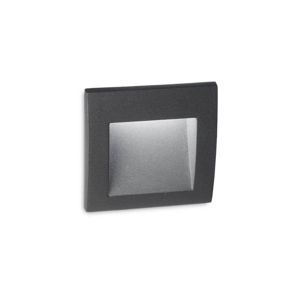 LED Außen Wandleuchte IP65 - moderne, quadratische Außenleuchte in Schwarz, ideal für den Einsatz im Freien.