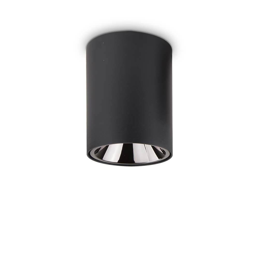 LED Deckenleuchte Nitro 15W Rund Schwarz - elegante schwarze Deckeneinbauleuchte mit modernem Design.