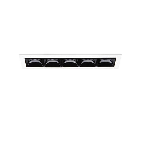 LED Einbaustrahler Lika Fi5 Trim Weiß, Grau, modernes Design mit schwarzen Akzenten für stimmungsvolle Beleuchtung.