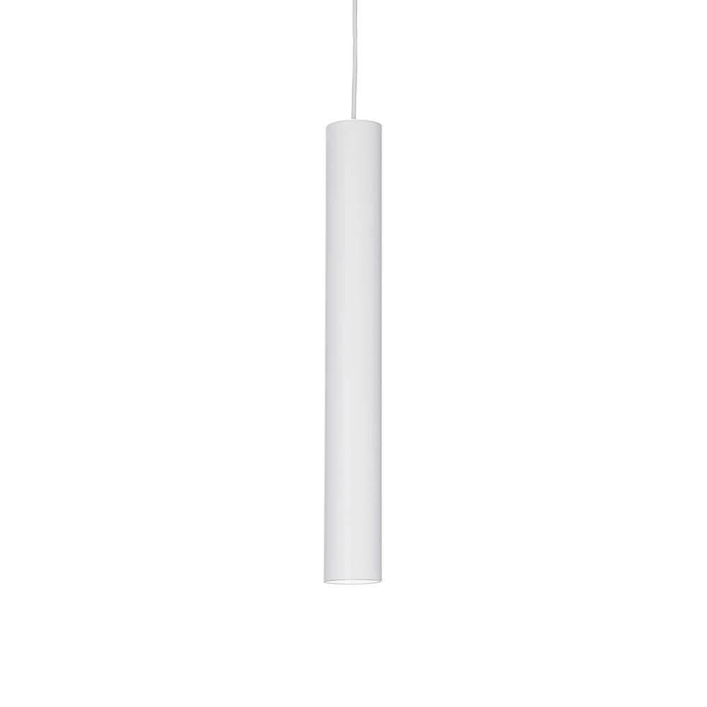 LED Hängeleuchte Tube Mittel Weiß in elegantem Design, ideal für moderne Innenräume und Beleuchtungslösungen.
