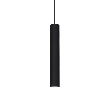 LED Pendelleuchte Tube Klein Schwarz - schlichte und moderne Lampe in Schwarz.