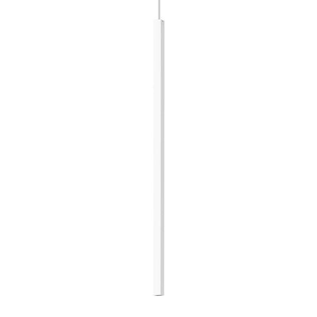 LED Pendelleuchte Ultrathin Groß Quadratisch Weiß in elegantem, minimalistischem Design.