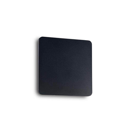 LED vegglampe Cover kvadratisk liten svart, elegant veggbelysning i moderne design.