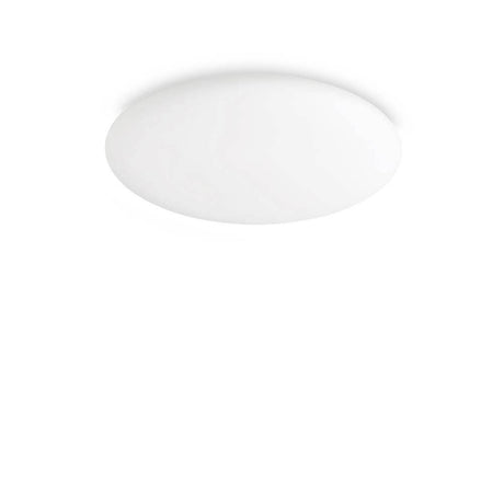Plafonnier blanc Level LED – élégante lampe de plafond ronde en blanc pour les intérieurs modernes.