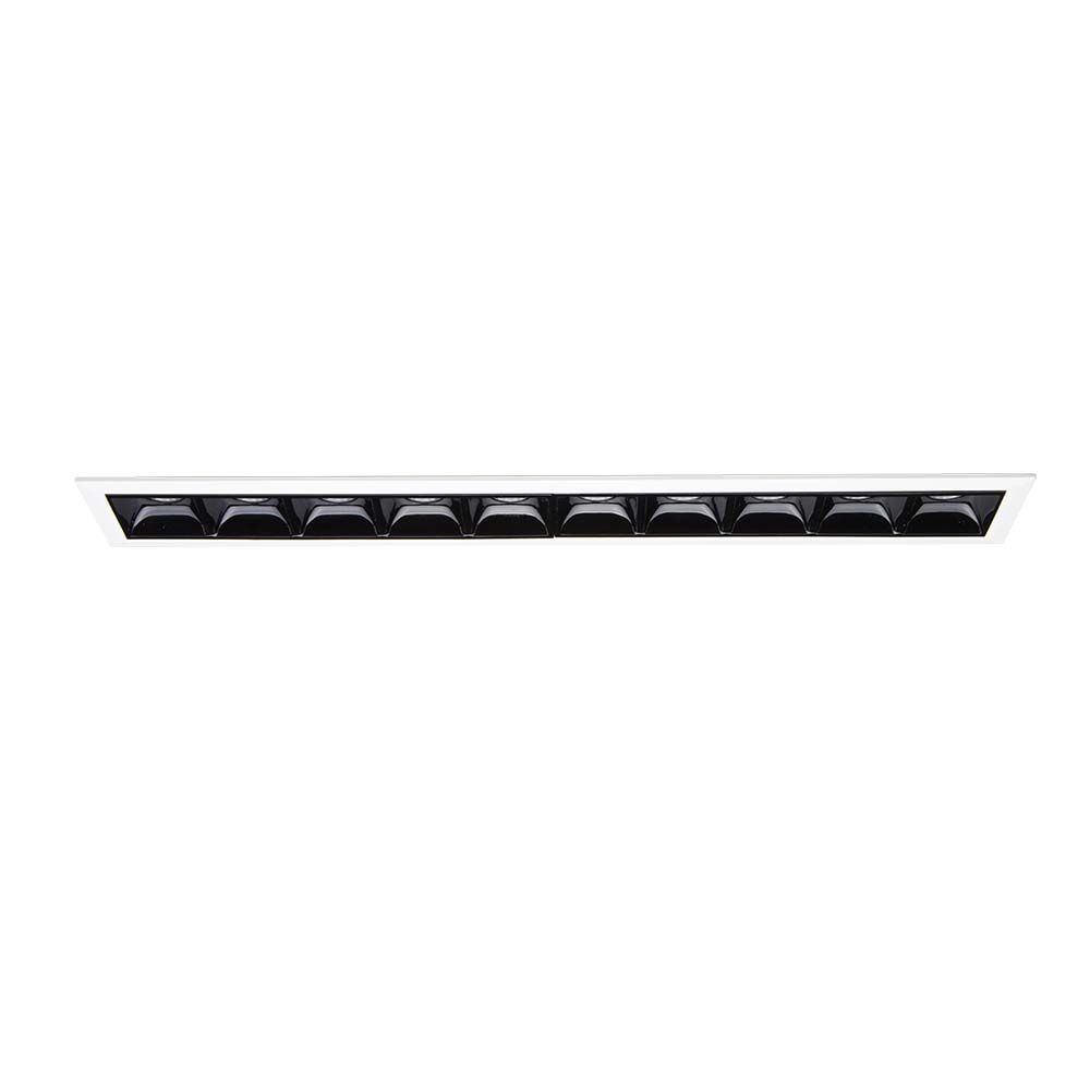 Lika LED Decken Einbauspot 10-flammig in modernem Design mit 10 integrierten Spotlights.