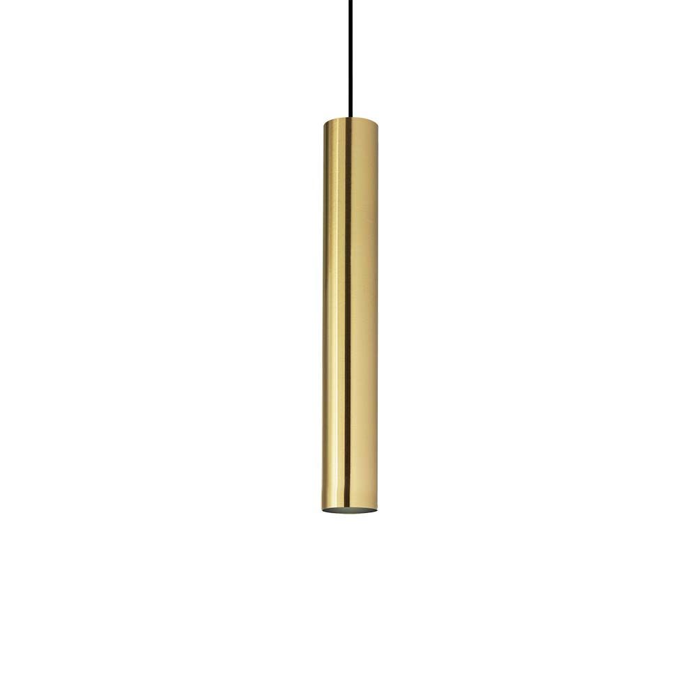 Look Pendellampe Messing-Satin 56cm in elegantem, schlankem Design mit polierter Oberfläche.