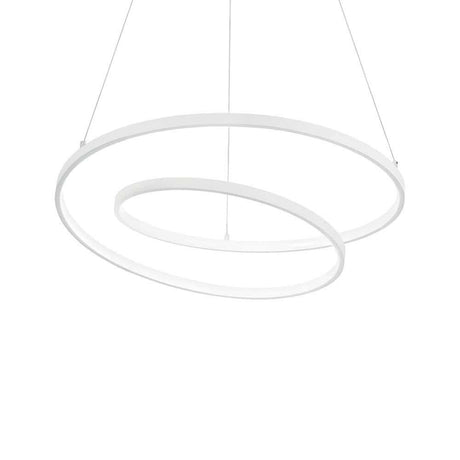 Oz LED Hängeleuchte mit zwei kreisförmigen Leuchtelementen in modernem Design.
