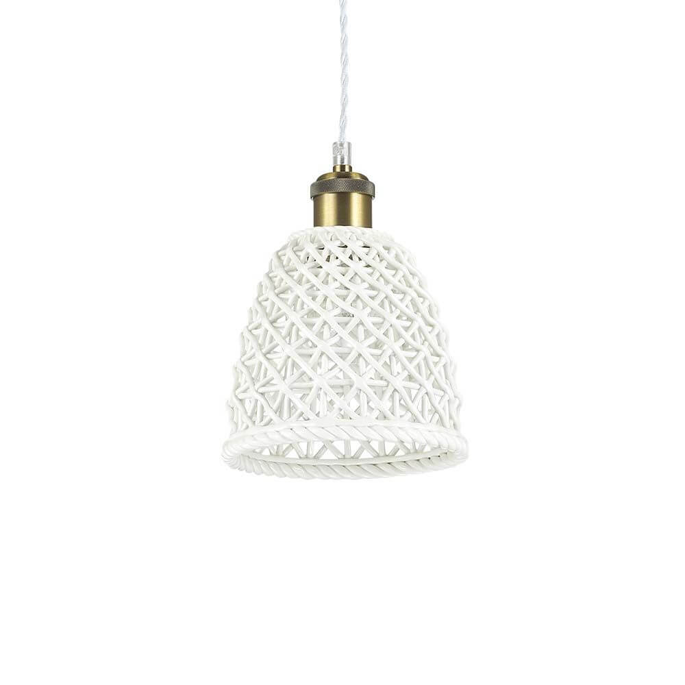Pendelleuchte Luga Ø 18cm Weiß in elegantem Design, perfekte Lichtquelle für stilvolle Räume.