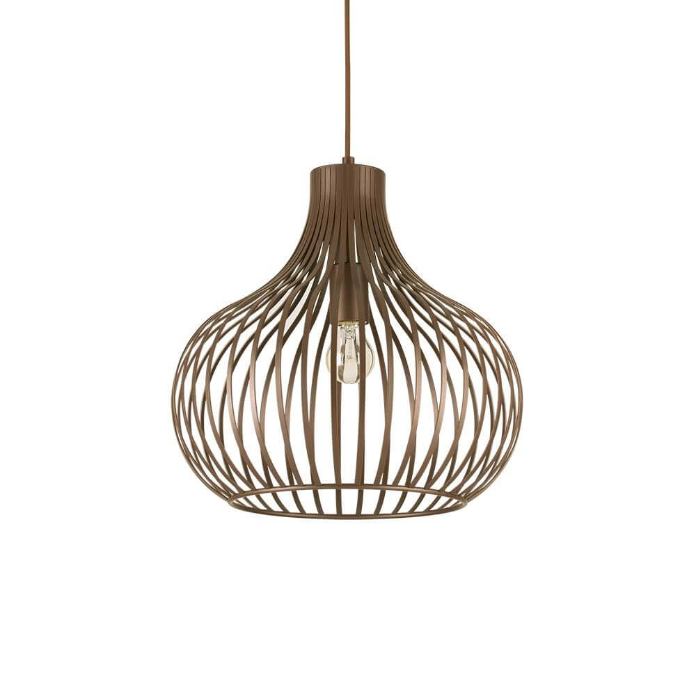 Pendelleuchte Onion Ø 38cm Braun in einzigartigem Design aus braunem Material.