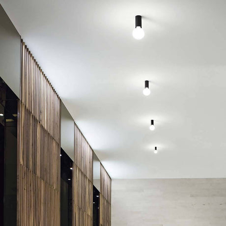 Moderner Raum mit Petit Deckenlampe, an der Decke montierte Leuchten für stilvolle Beleuchtung.