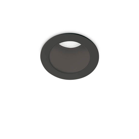 Quark LED Einbauleuchte Spot in Schwarz, moderne runde LED Einbauleuchte für Deckenbeleuchtung