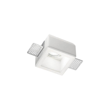 Samba gips indbygningslys i moderne design med firkantet form og justerbare beslag.