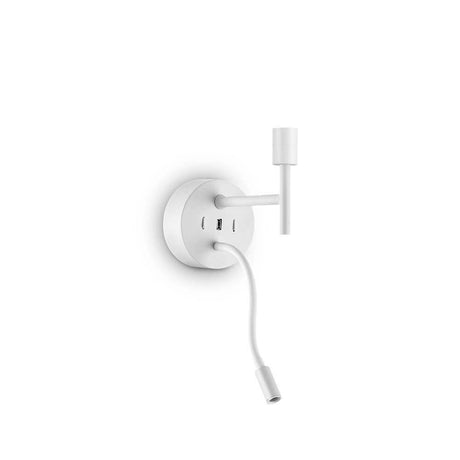 Set Up vegglampe med LED-lesearm i moderne design med kabeltilkobling.