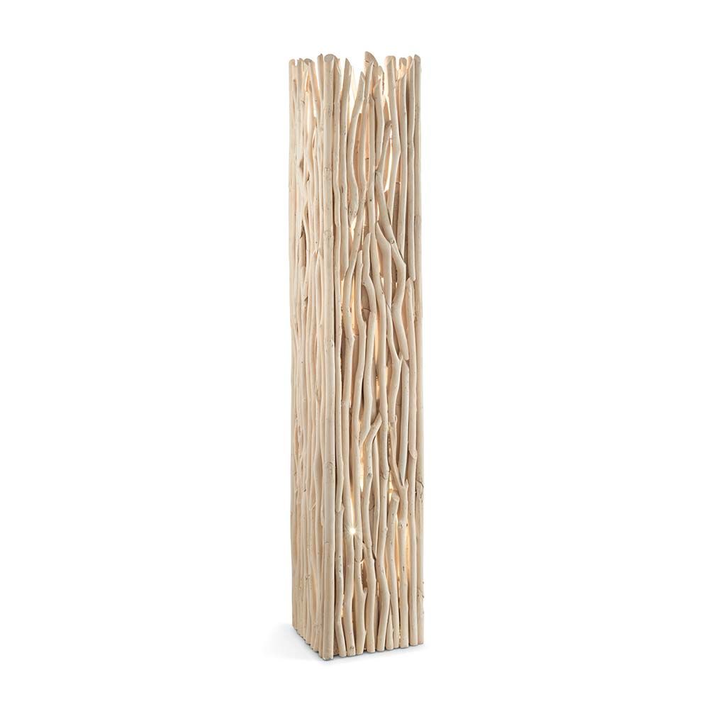 Stehleuchte Driftwood Pt2 mit natürlichem Design und strukturiertem Holzfinish für stilvolle Raumbeleuchtung.