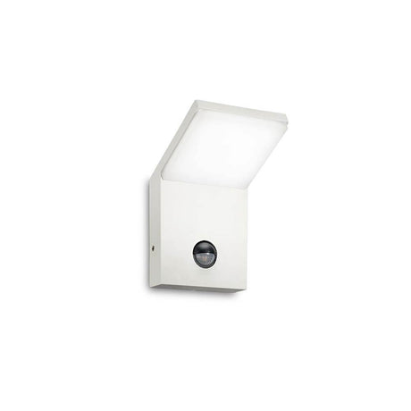 Style LED Außen Wandlampe mit Bewegungssensor in modernem Design für Außenbereiche.