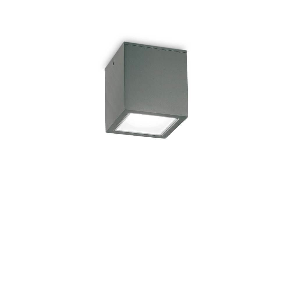 Techo Außen Deckenleuchte IP54 moderne quadratische Deckenleuchte für Außenbereich in Grau