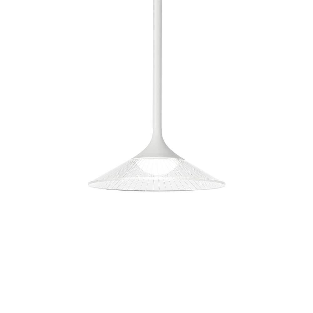 Tristan LED Pendelleuchte mit modernem Design in Weiß, ideal für stilvolle Beleuchtung.