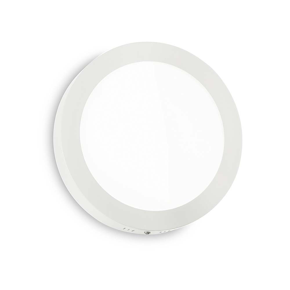 Universelle LED Wand- und Deckenleuchte in modernem, rundem Design für stilvolle Innenräume.