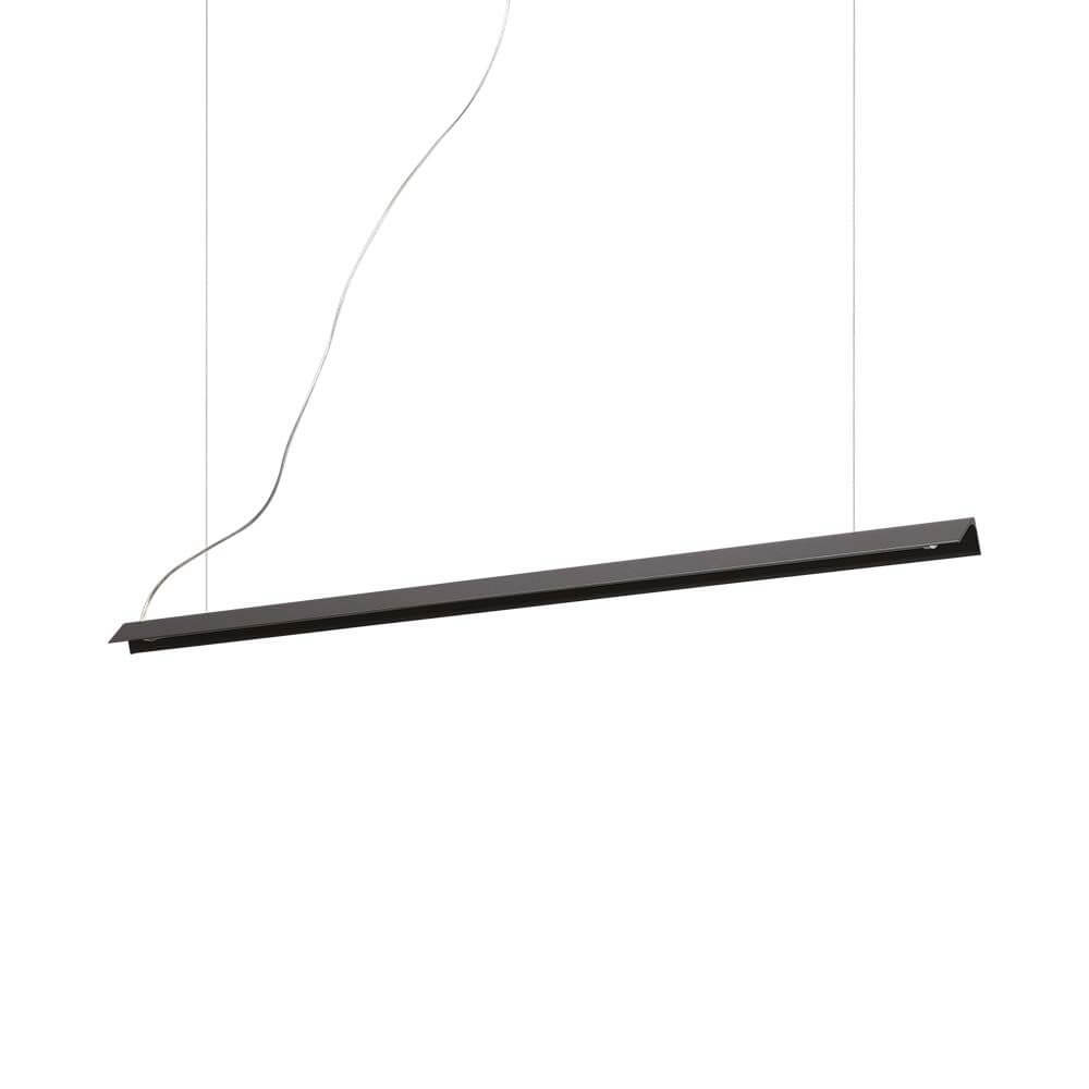 V-Line LED Hängeleuchte 110cm in modernem Design, schwebend an dünnen Kabeln, ideal für stilvolle Beleuchtung.
