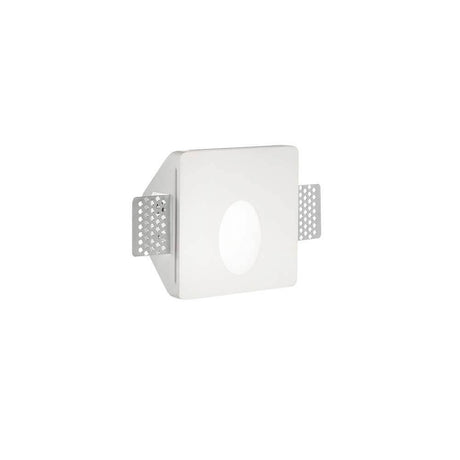 Walky LED Indbygningslampe hvid med firkantet design og moderne monteringsclips.