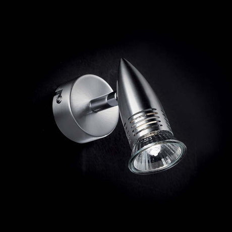 Wall light Alfa Ap1 Nickel in a modern design with a glossy nickel finish.