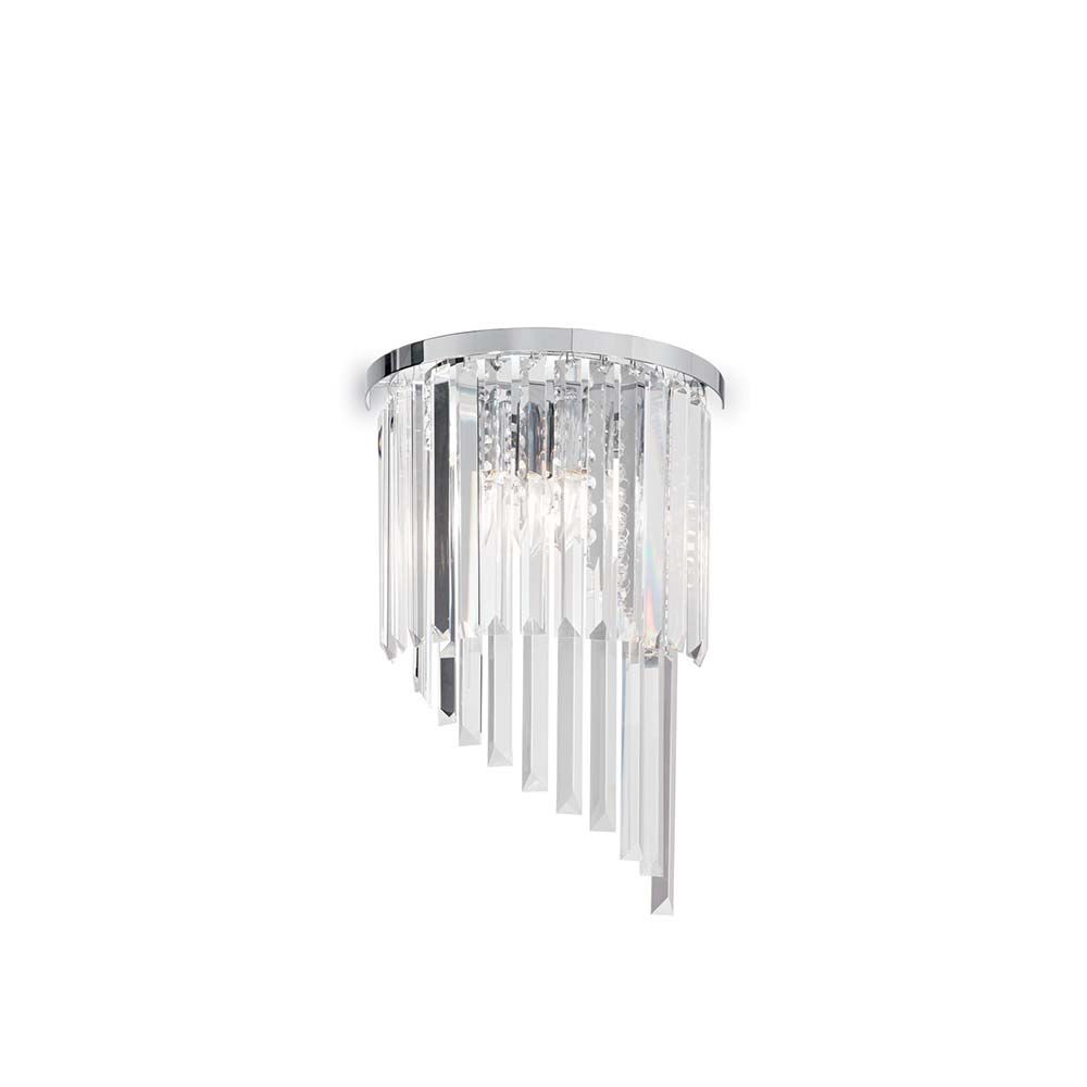 Wandleuchte Carlton Ap3 mit eleganten Kristallakzenten und modernem Design für stilvolle Beleuchtung.
