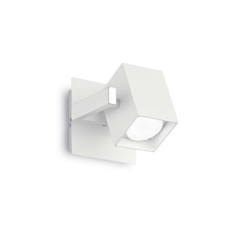 Mouse Ap1 wall light in white with a modern design, square shade and high-quality lighting.