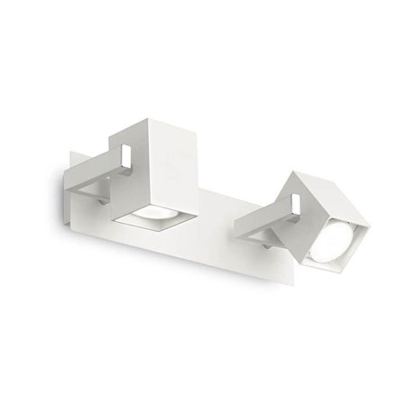 Wall light Mouse Ap2 White with a modern, geometric design in white
