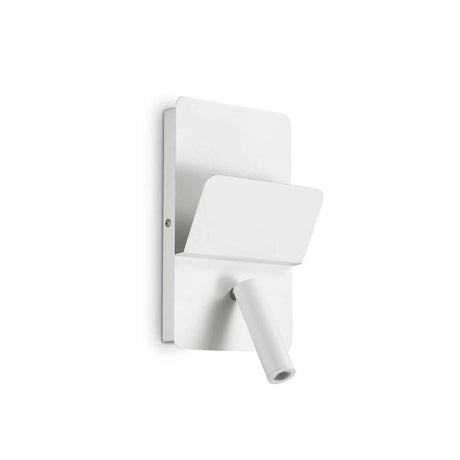 Wall light Read Ap1 White on the wall, modern design in simple white.