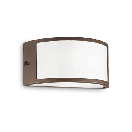 Wandleuchte Rex-1 IP44 Coffee mit elegantem Design für Innen- und Außenbereich.
